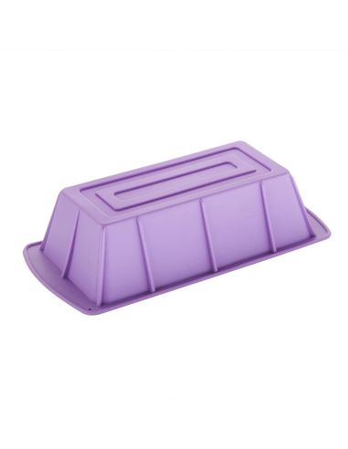 Moule à cake flexible en silicone Hygiplas violet