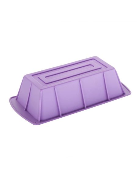 Moule à cake flexible en silicone Hygiplas violet