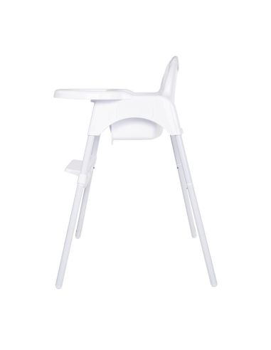 Chaise haute bébé Bolero blanc brillant