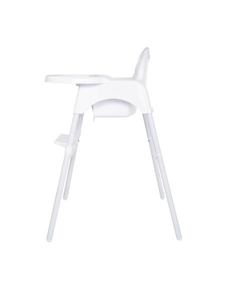 Chaise haute bébé Bolero blanc brillant