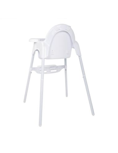 Chaise haute bébé Bolero blanc brillant