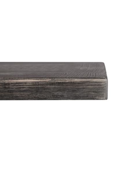 Plateau de table carré pré-percé vintage noir Bolero 700mm