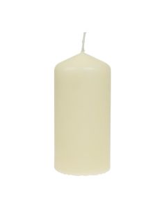 Bougies hautes cylindriques ivoire Bolsius 120mm (lot de 12)