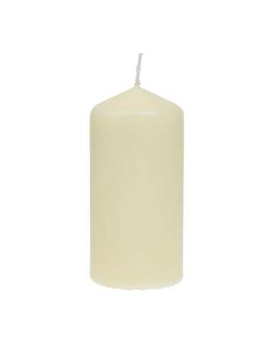Bougies hautes cylindriques ivoire Bolsius 120mm (lot de 12)