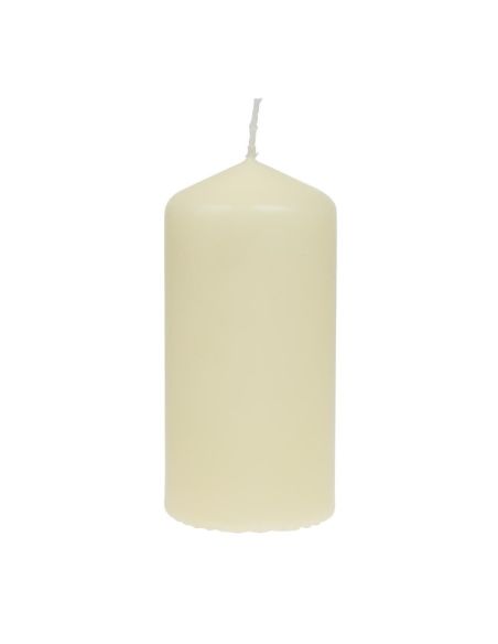 Bougies hautes cylindriques ivoire Bolsius 120mm (lot de 12)