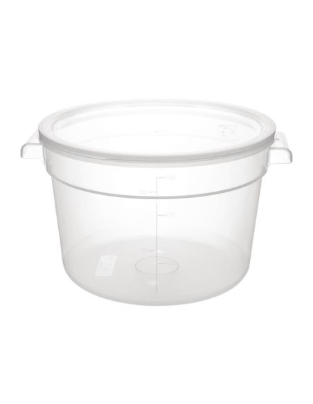 Conteneur alimentaire rond en polypropylène Vogue 10L