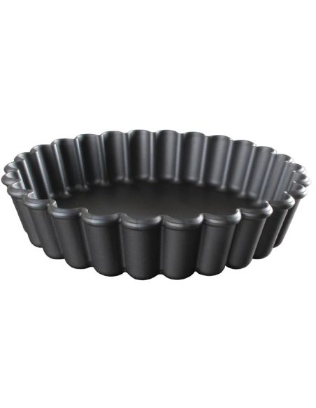 Moules à tartelette ronds cannelés Exoglass Matfer Bourgeat 100mm (lot de 12)