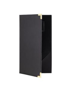 Porte-addition en cuir Securit Classic noir