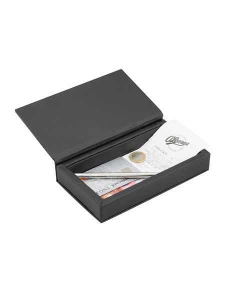Coffret porte-addition en cuir Securit Trendy noir