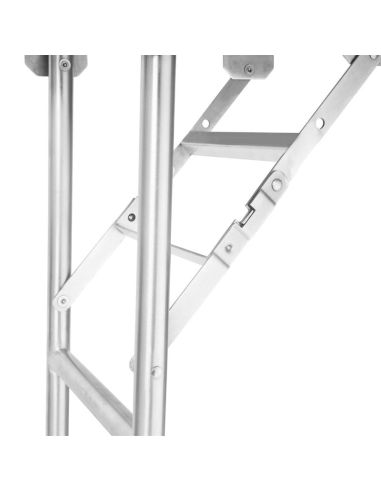 Table de travail pliante inox Vogue 1830x760x780