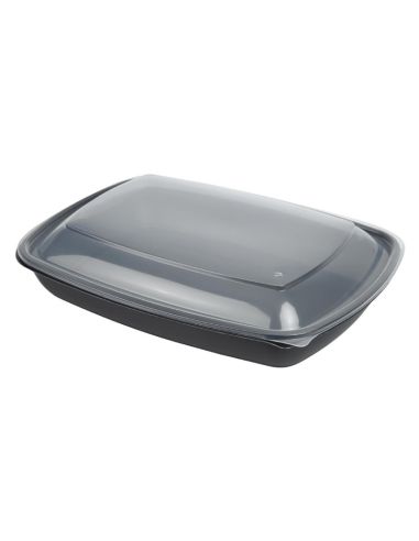 Grandes barquettes alimentaires rectangulaires Fastpac 1350ml (lot de 150)