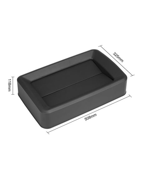Couvercle noir Jantex pour poubelles Slim 60/80L