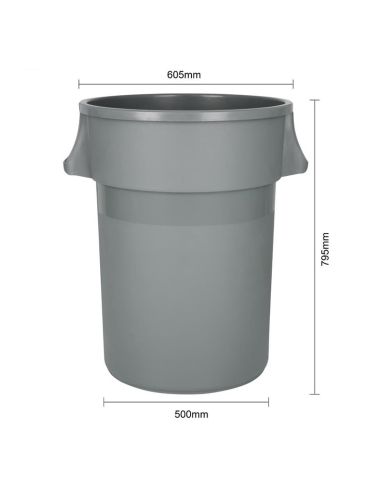 Poubelle ronde usage intensif Jantex 160L