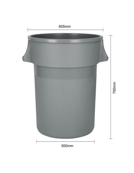 Poubelle ronde usage intensif Jantex 160L