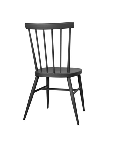Chaises en aluminium Bolero Windsor noires (lot de 4)