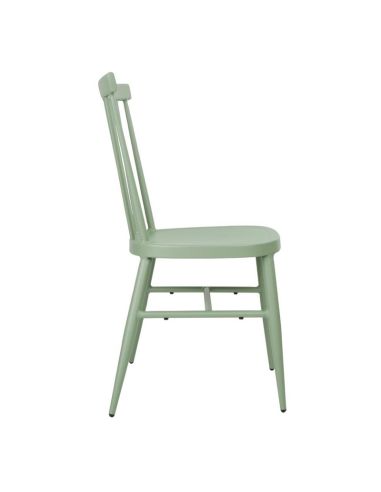 Chaises en aluminium Bolero Windsor vertes (lot de 4)