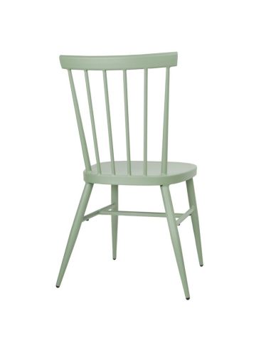 Chaises en aluminium Bolero Windsor vertes (lot de 4)
