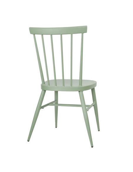 Chaises en aluminium Bolero Windsor vertes (lot de 4)