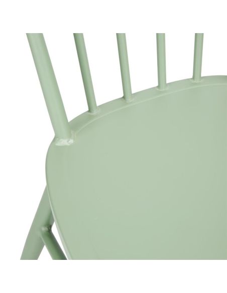 Chaises en aluminium Bolero Windsor vertes (lot de 4)