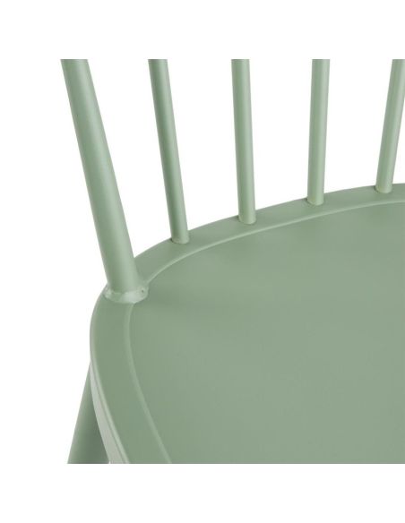 Tabourets hauts en aluminium Bolero Windsor verts (lot de 2)
