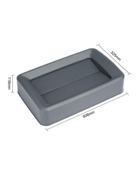 Couvercle gris Jantex pour poubelles Slim 60/80L