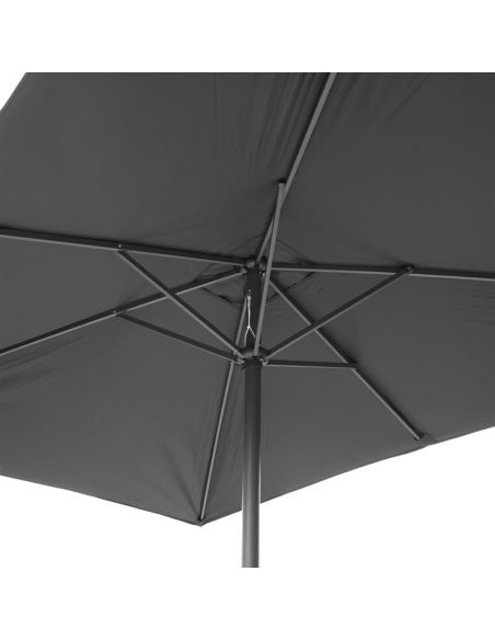 Parasol rectangulaire Bolero Seville 2x3m noir