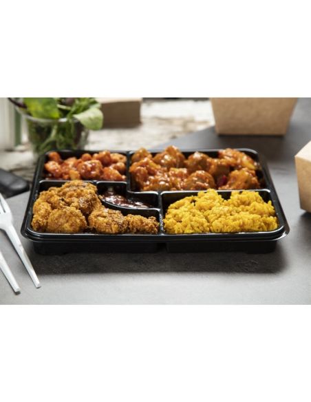 Plateaux repas recyclables Bento Faerch 263 x 201 mm (lot de 90)