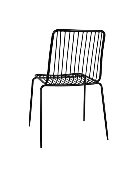 Chaises en fils d'acier Bolero (lot de 4)