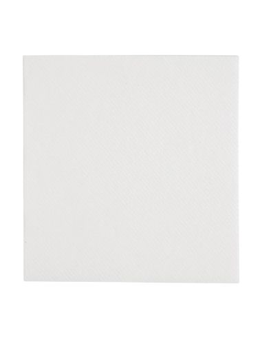Serviettes cocktail Airlaid pliage en 4 Fiesta Recyclable Premium Tablin blanches 24x24cm (lot de 2400)