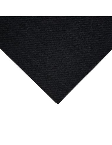 Serviettes de table Airlaid pliage en 8 Fiesta Recyclable Premium Tablin noires 40x40cm (lot de 500)