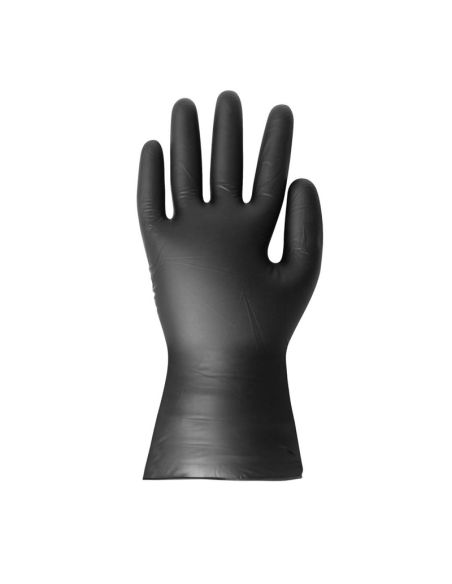 Gants vinyle non poudrés Hygiplas noirs S (lot de 100)