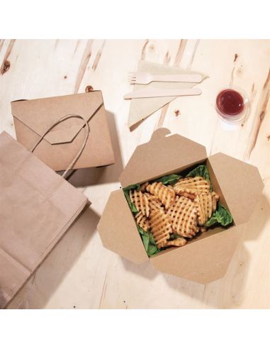Boîtes repas en carton Fiesta Recyclable 112mm (lot de 300)