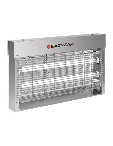 Désinsectiseur LED en inox brossé Eazyzap 20W