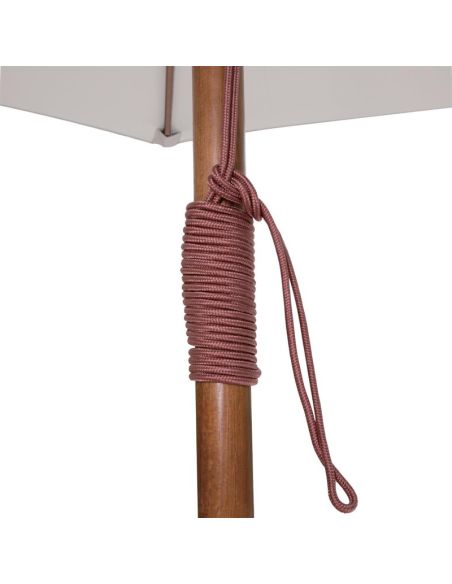 Parasol rond gris Bolero 3m
