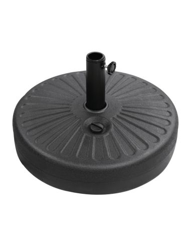 Pied de parasol noir 20L