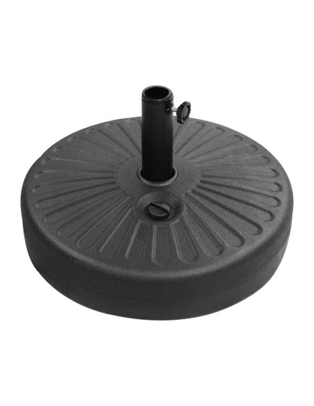 Pied de parasol noir 20L
