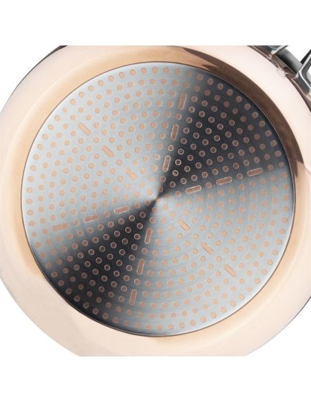 Poêle triple paroi cuivre induction Vogue 280x60mm