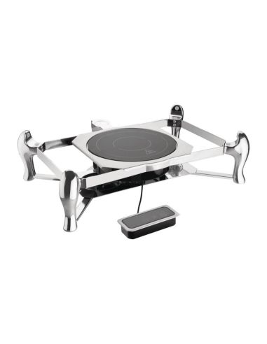 Support pour chafing dish induction avec couvercle en verre GN 1/1 Olympia