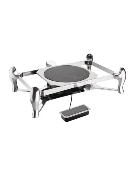 Support pour chafing dish induction avec couvercle en verre GN 1/1 Olympia