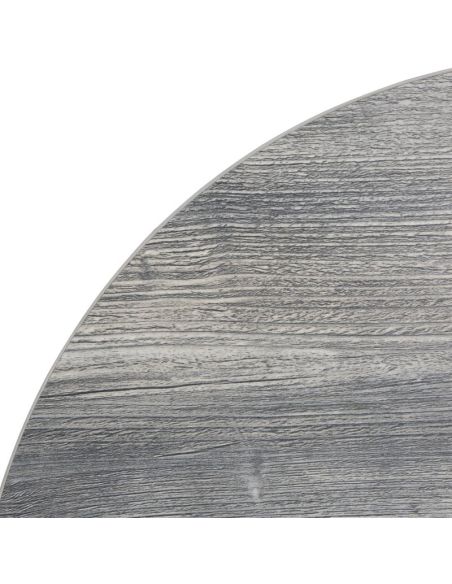 Plateau de table rond pré-percé en mélamine Bolero gris 600 mm