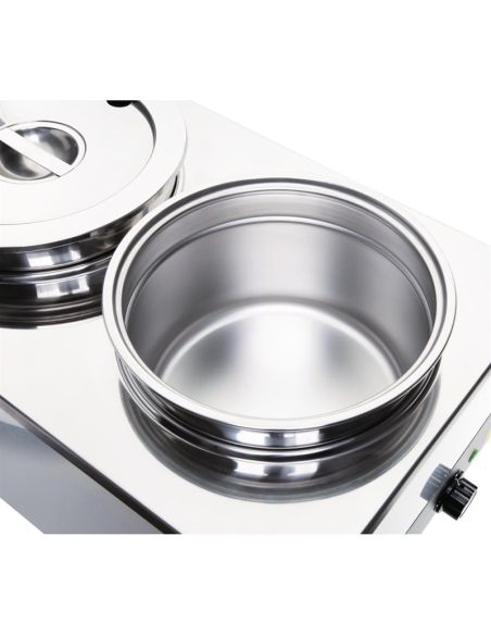 Bain-marie avec pots ronds Buffalo
