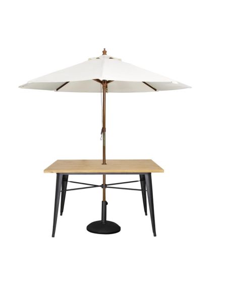 Table d'extérieur Bolero 120x76x75cm bois clair