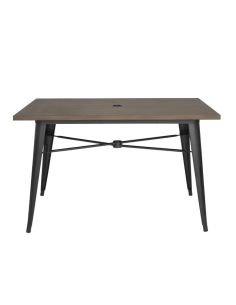 Table d'extérieur Bolero 120x76x75cm bois noir