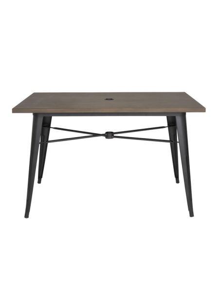 Table d'extérieur Bolero 120x76x75cm bois noir