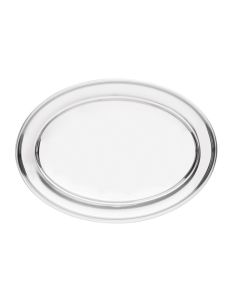 Plat de service ovale en inox Olympia 220mm