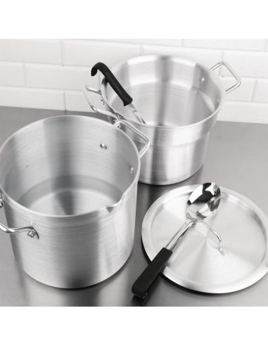 Marmite bain marie aluminium Vogue 10L