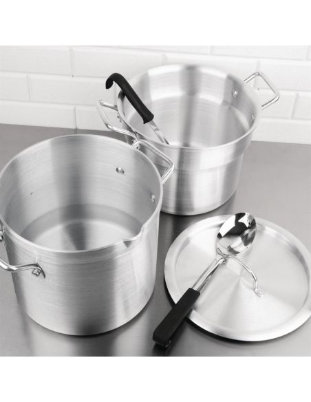 Marmite bain marie aluminium Vogue 10L