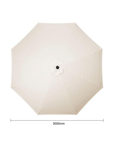 Parasol rond Bolero Seville 3m crème