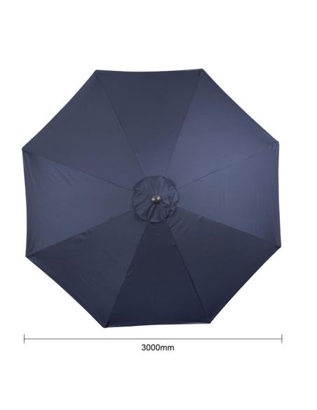 Parasol rond Bolero Seville 3m bleu marine