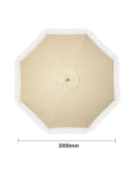 Parasol rond à rayures Bolero Sicile 2,5m